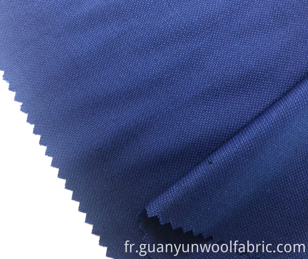 Worsted wool fabric